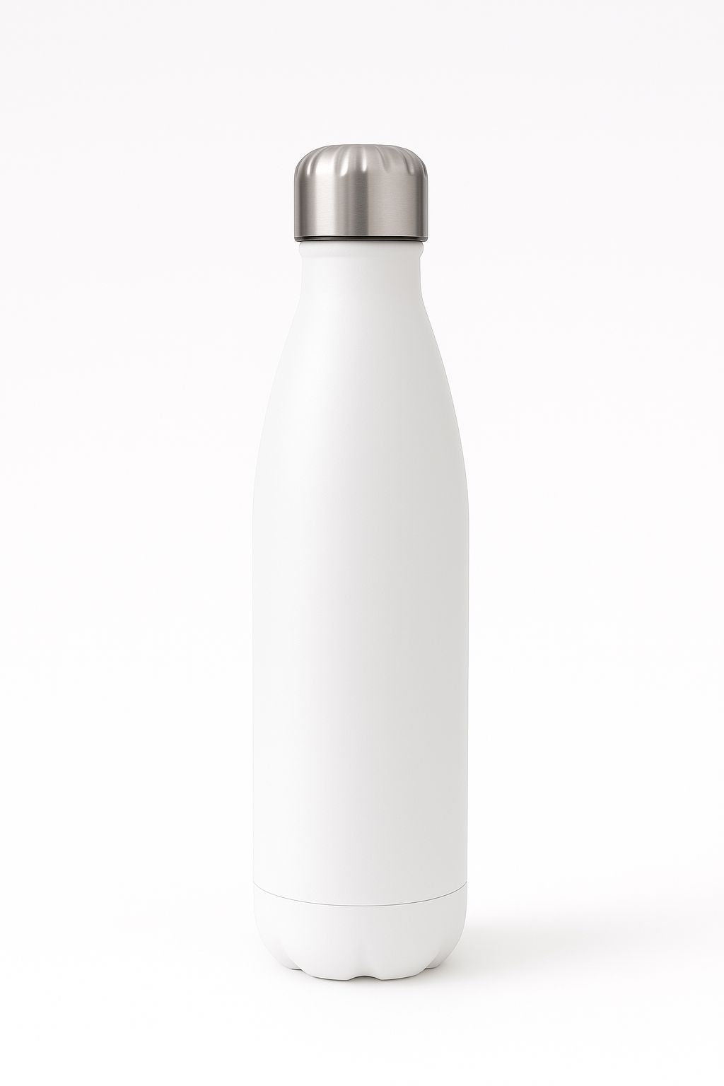 500ml Stainless Steel Water Bottle White Gym School Leakproof Fast